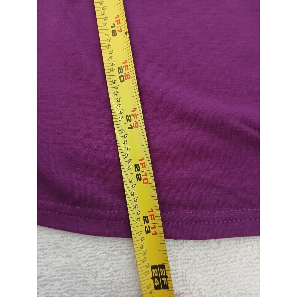 Amass‎ Womens Tank Top Purple Size 2 Sequin Accents Sleeveless Casual Summer